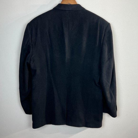 Stafford Blazer Jacket Sport Coat 42R Men Black 100% Camel Hair 2-Button Classic - Picture 7 of 13
